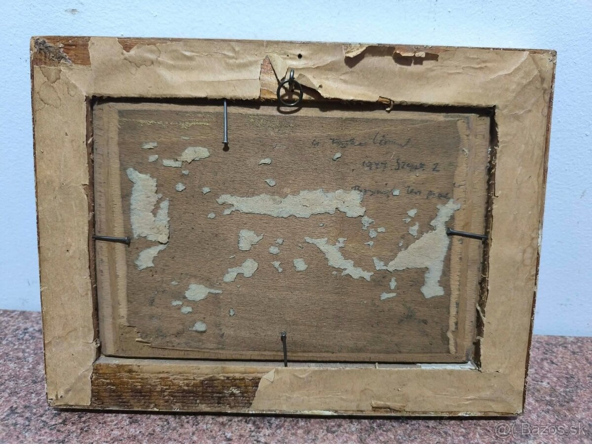 Farkaš Csallokoz Lorinc- stará olejomaľba - 9