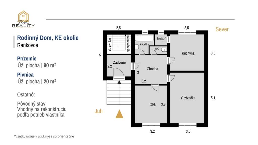 Rankovce - Veľký pozemok 4147 m², k tomu pôvodný RD zadarmo - 9