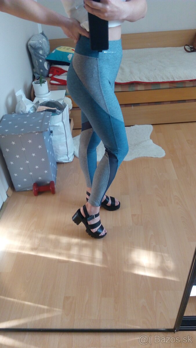 Dámske legíny sivo-modré - 9