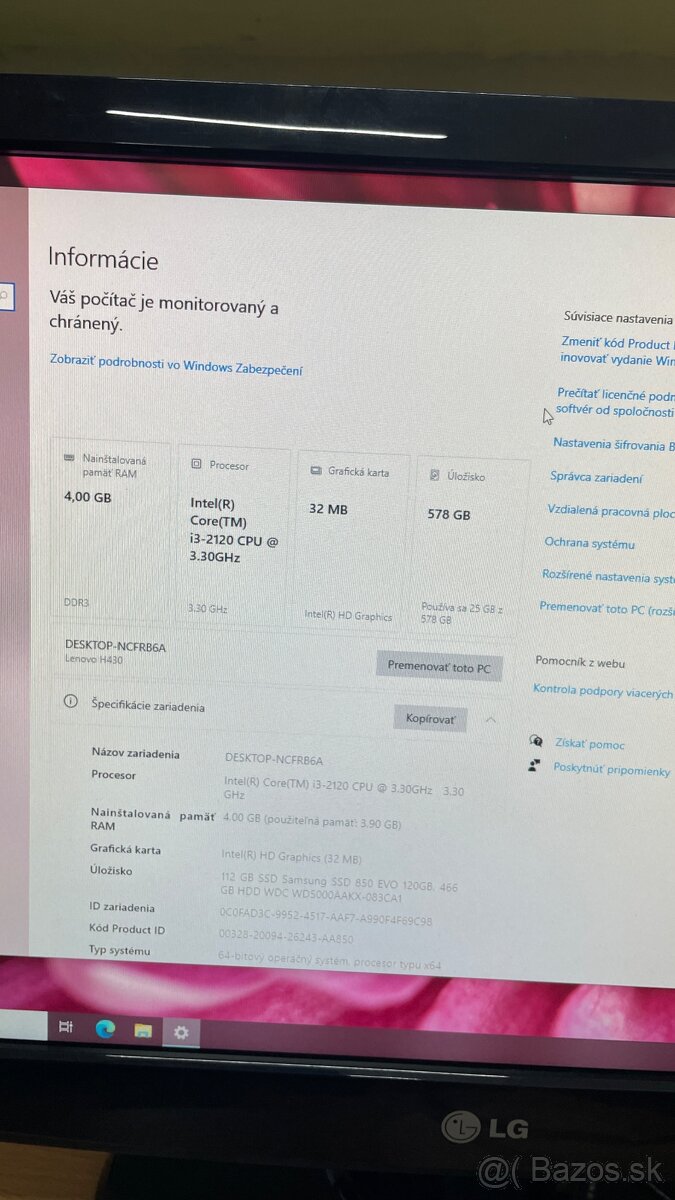 Stolný počítač Lenovo - 9