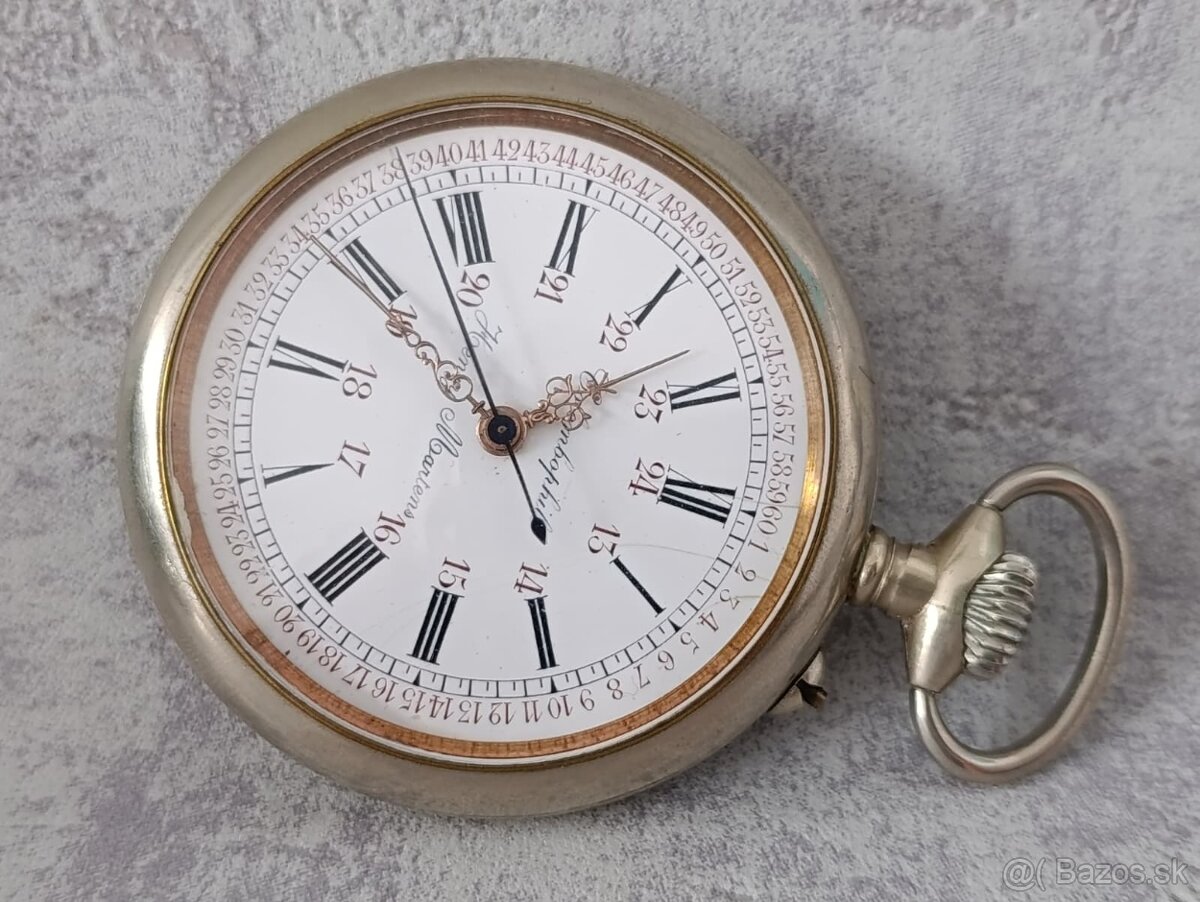 moc pěkné masivní kapesní hodinky COLOMBOPHILE - 9