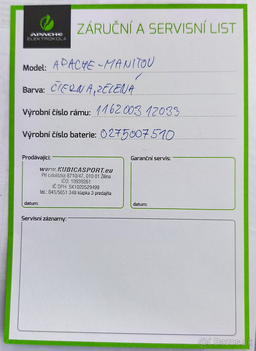 Apache MANITOU Bosch 500Wh 27,5" - 9