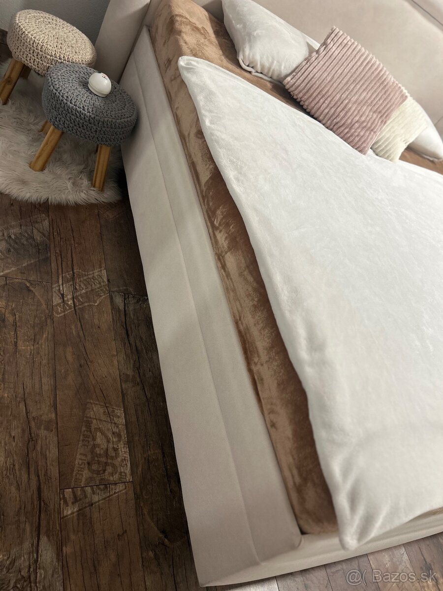 Čalúnená posteľ 180x200 s matracmi - 9