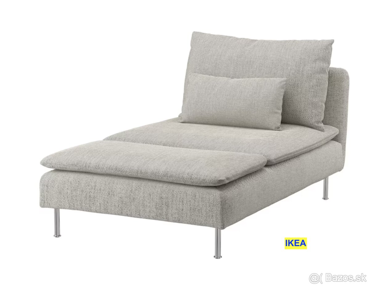 IKEA ležadlo SÖDERHAMN, Viarp béžová - 9