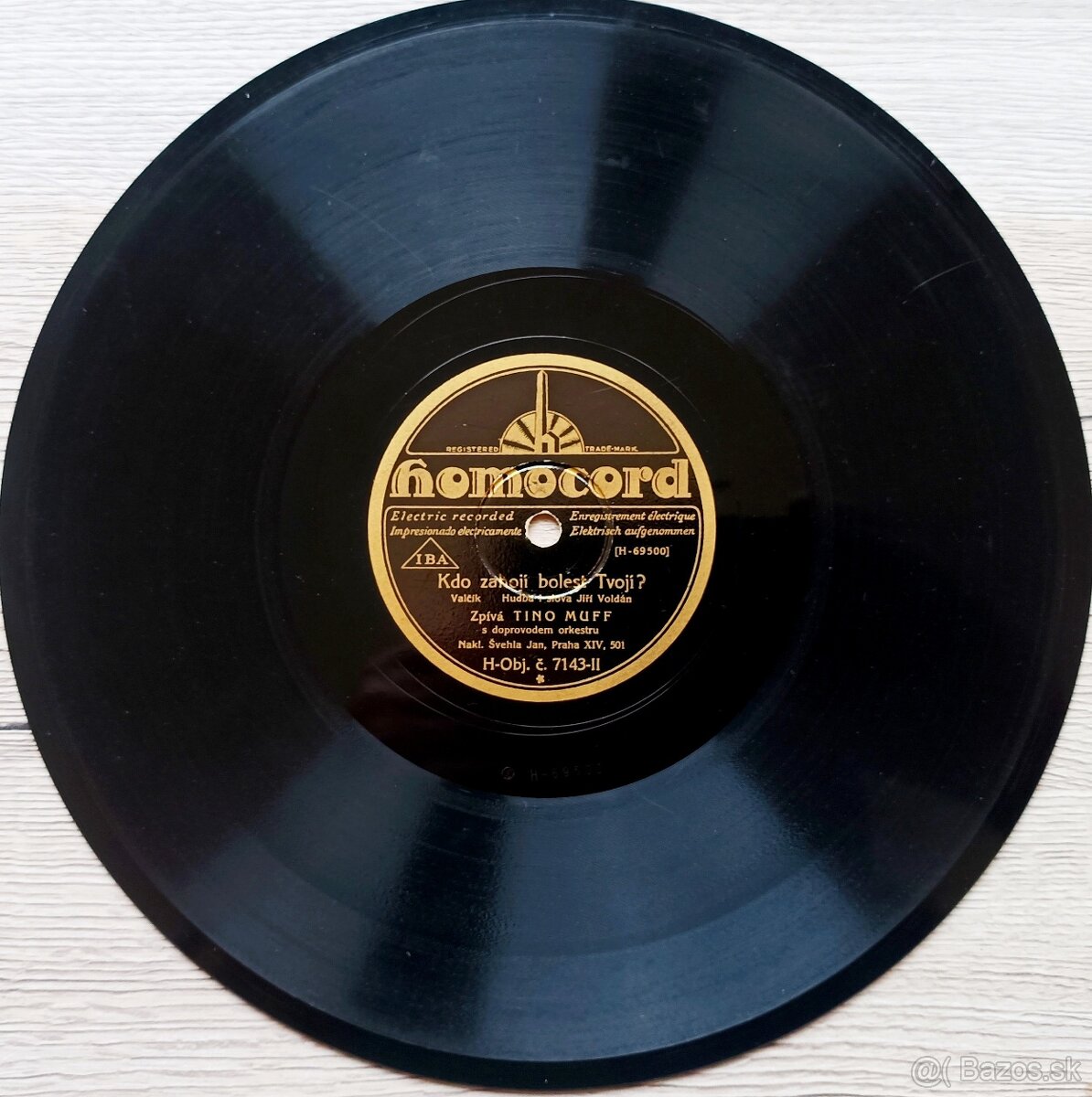 C. a K. polní maršálek, Cikánka - šelakové gramodesky 78 ot. - 9