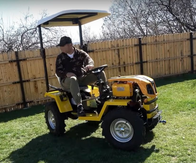 Minitraktor GARDEN T18 4x4,18HP benzín+ hydraulika + doprava - 9