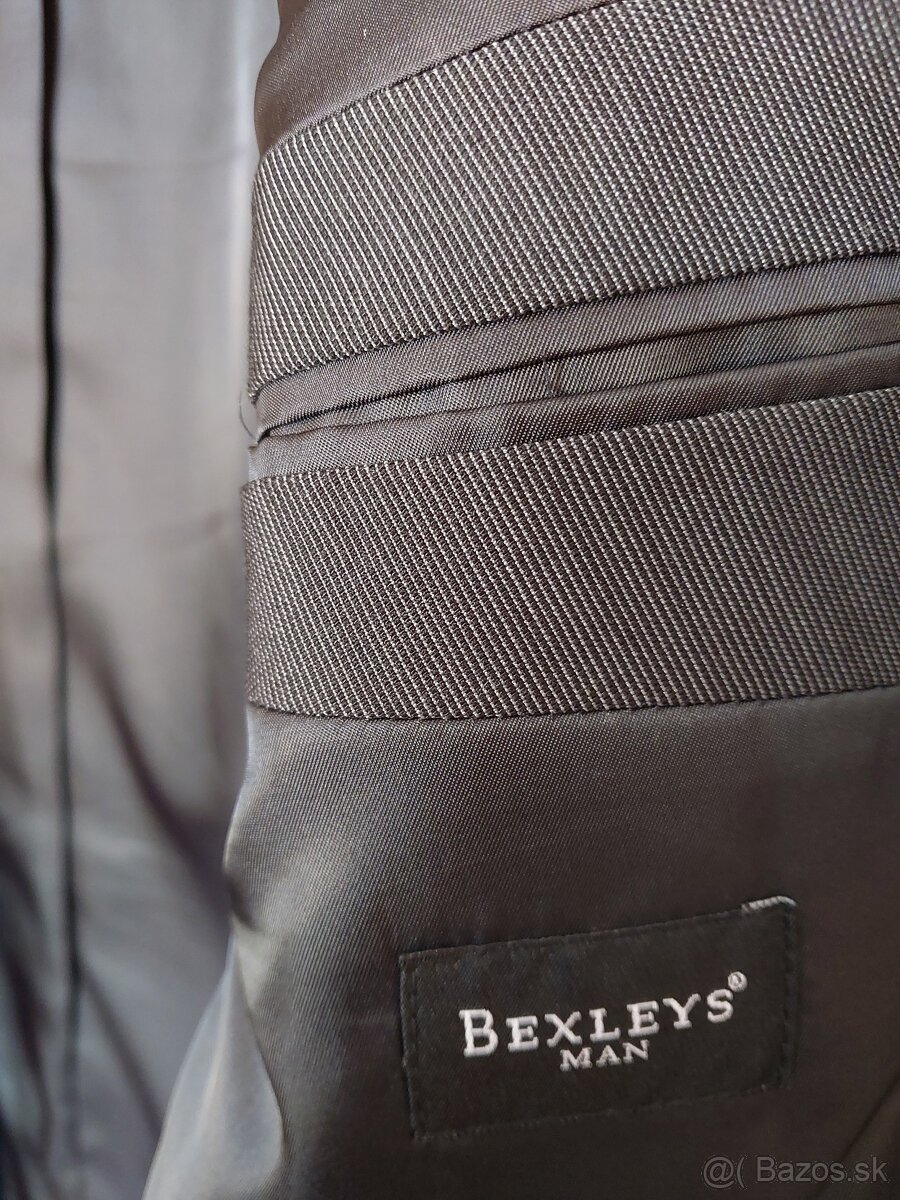 Pánsky oblek Antracit prúžok - 9
