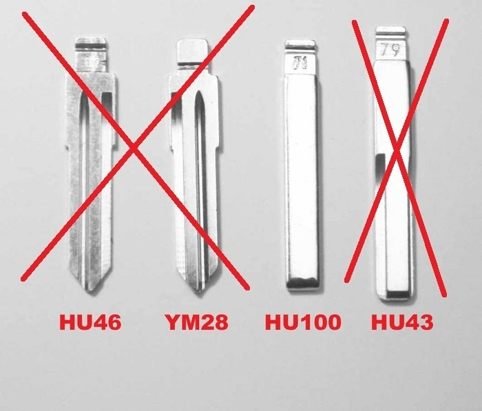 Opel / Renault Trafik - rôzne kryty klucov - 9