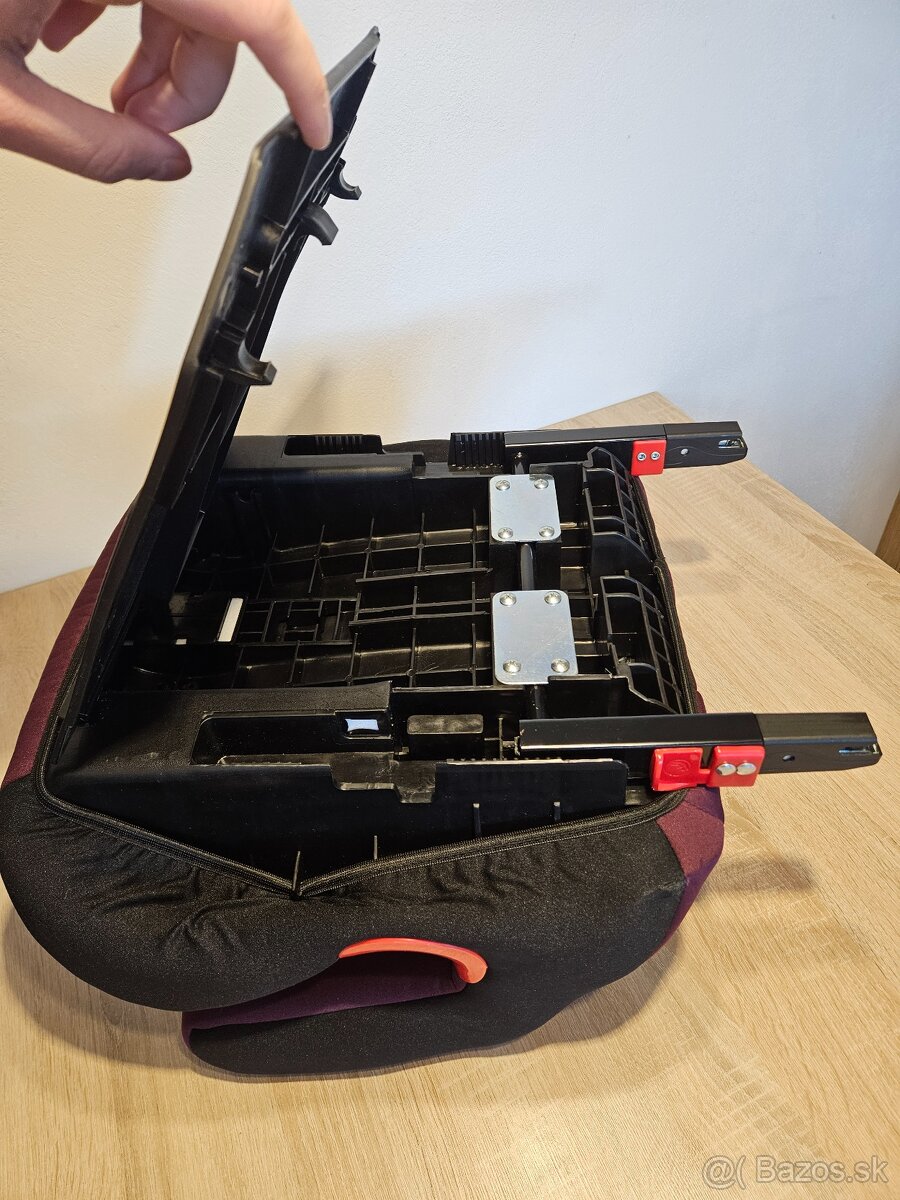 Autosedačka - podsedák CARETERO Isofix navy modrá + bordová - 9