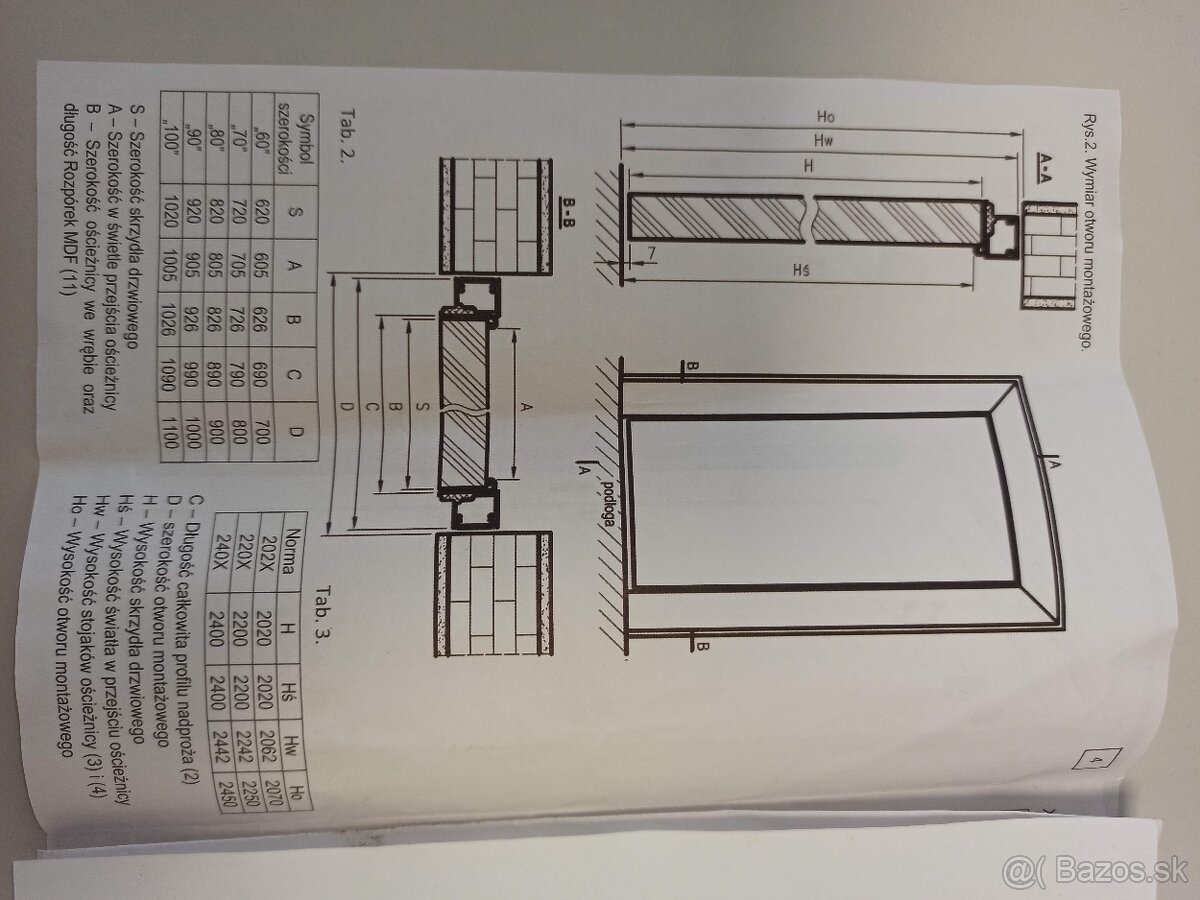 Skrytá zárubňa 60 ľavá hliníková - 9