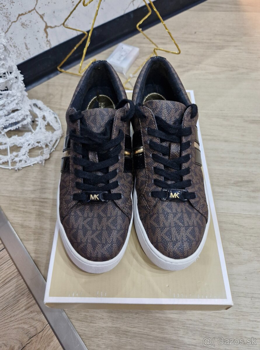 NOVE Michael Kors cierne,hnede,kremove,zlate tenisky 36-39 - 9