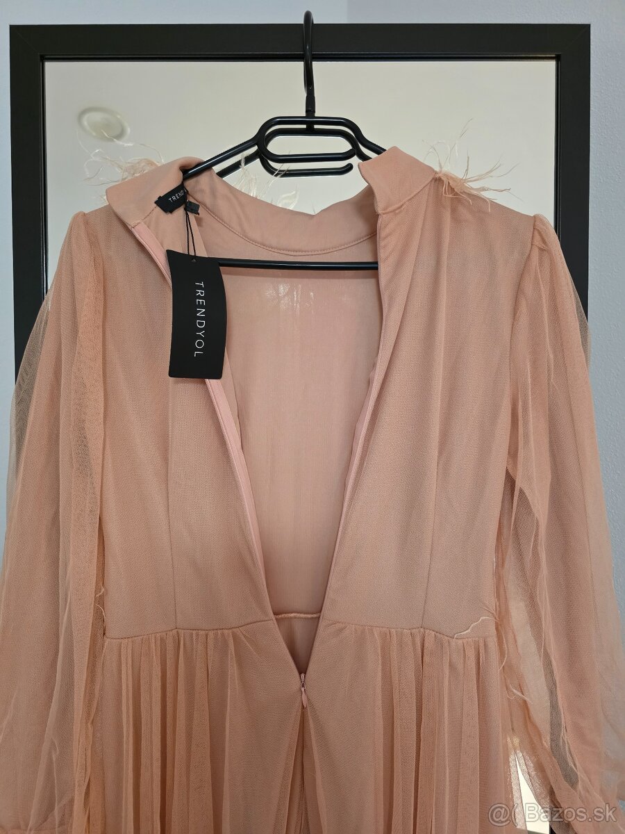 Spoločenské šaty ružové - 9