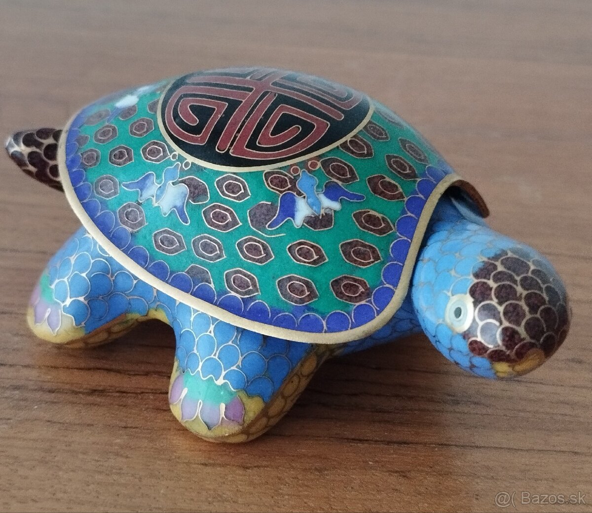 Malá kovová šperkovnica - korytnačka - 9
