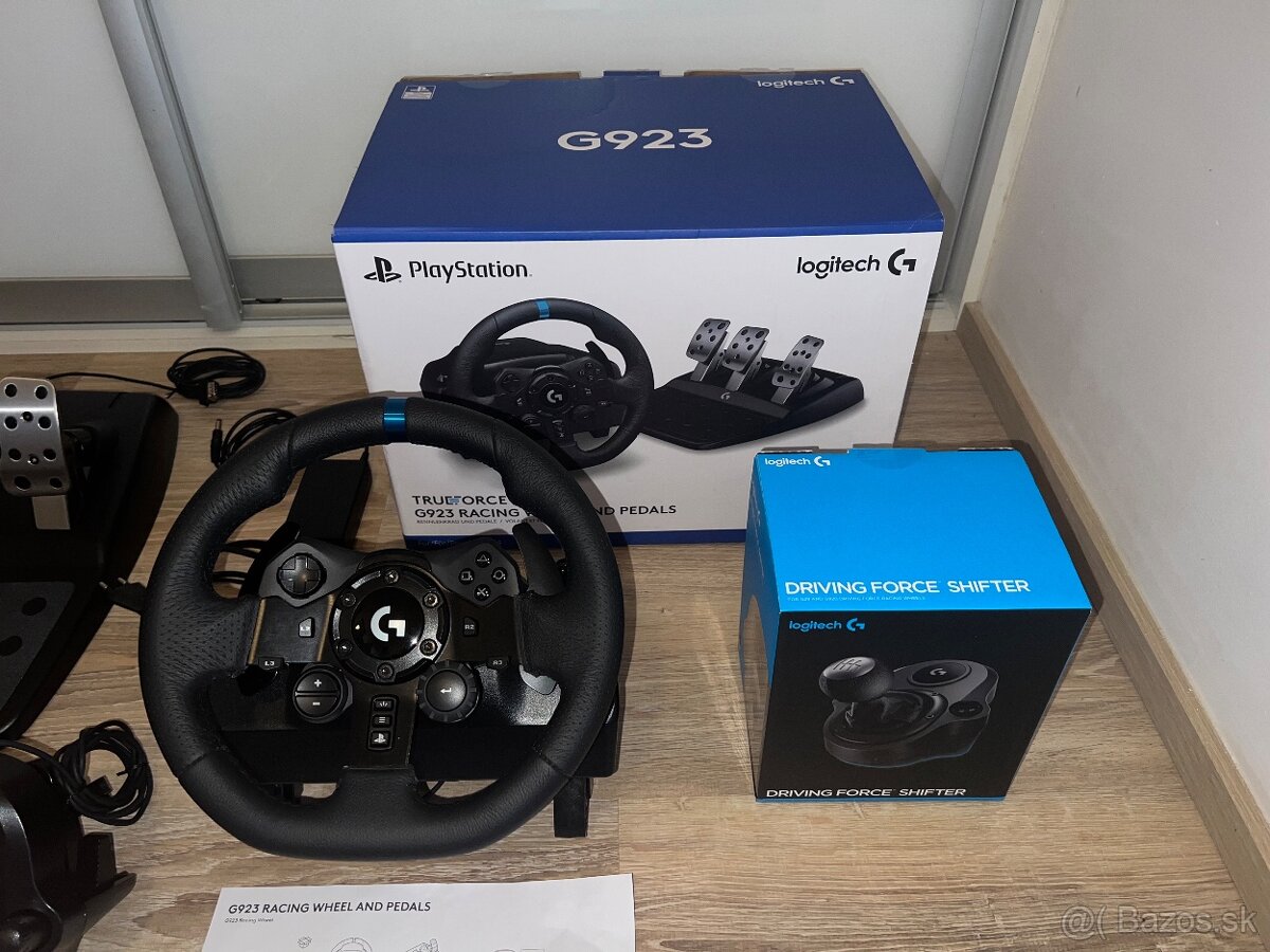 Komplet Racing Set: Logitech G923 (PS5/PC) + Radiaca páka + - 9