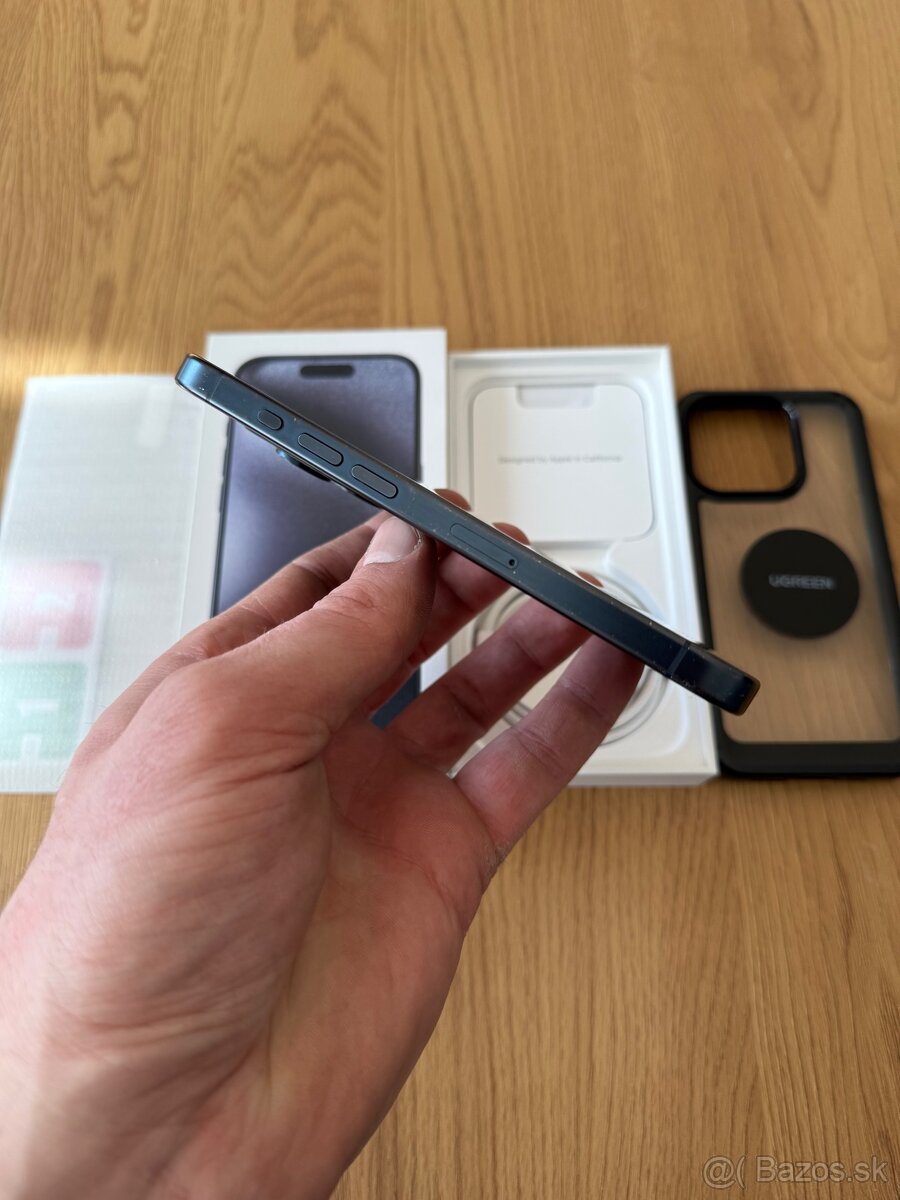 iPhone 15 Pro 256 gb Blue Titanium v záruke+príslušenstvo - 9
