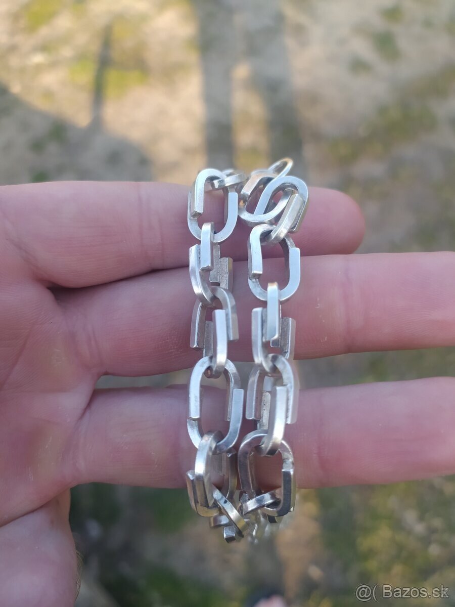 Strieborná retiazka a náramok - ručná práce - PC 600€ - 9