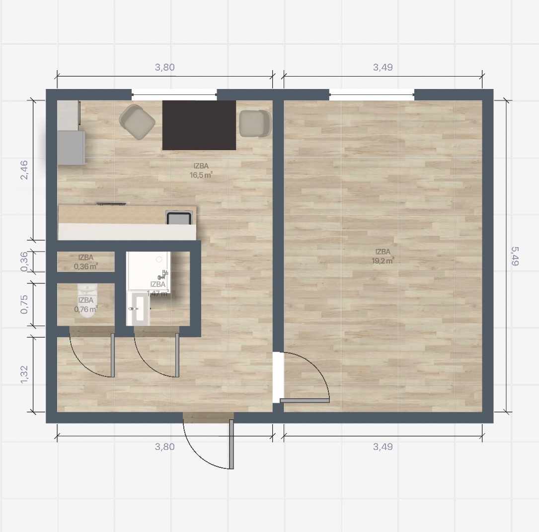 Prenájom útulného 1-izbového bytu v širšom centre Malaciek - 9