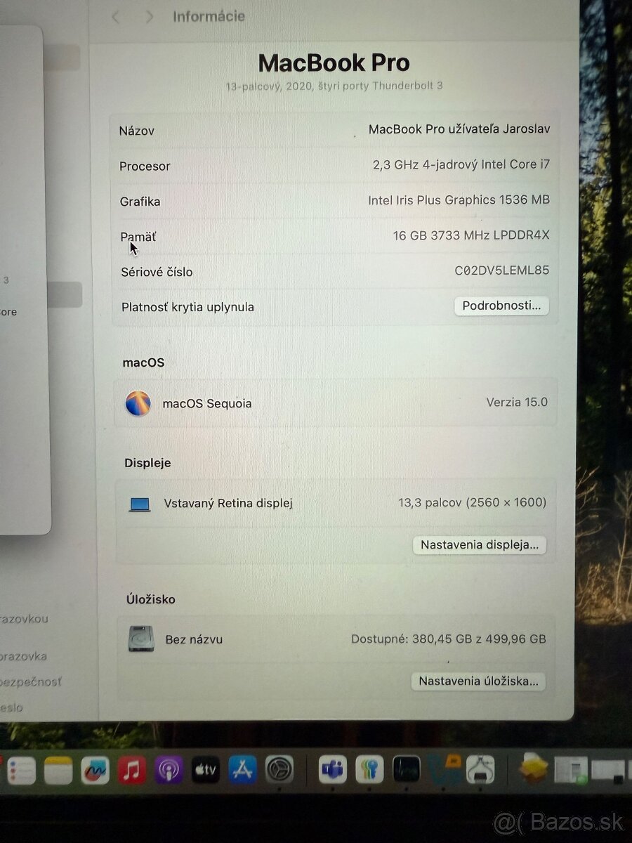 MacBook Pro 13" i7 (2020 s Touchbar) - 9