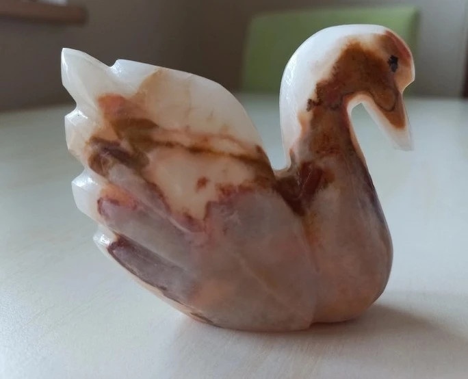 Pyramída orgonit + labuť z mienrálu - 9