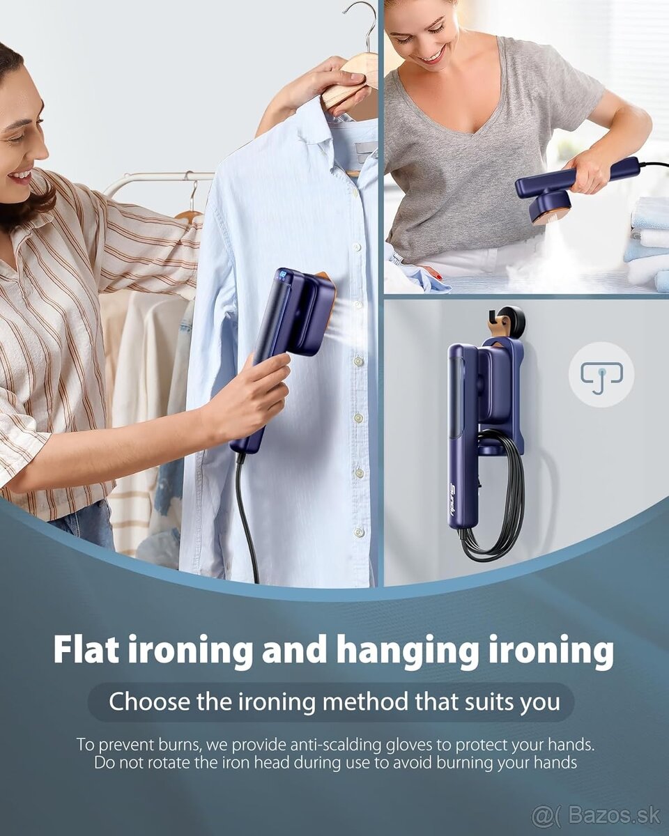 Cestovná naparovacia žehlička 2v1 - 9