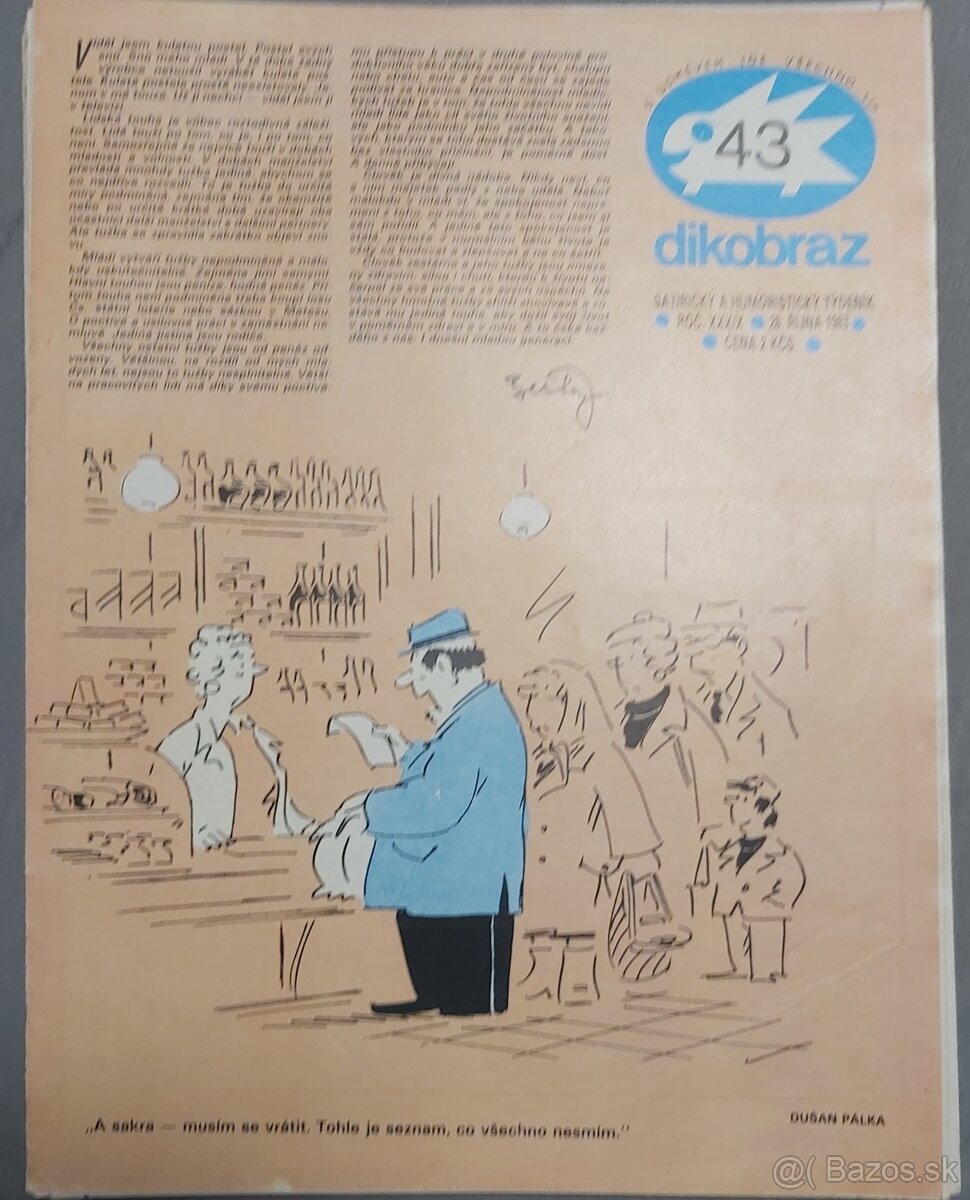 PREDÁM DIKOBRAZ KOMPLETNÝ ročník 1983 - 9