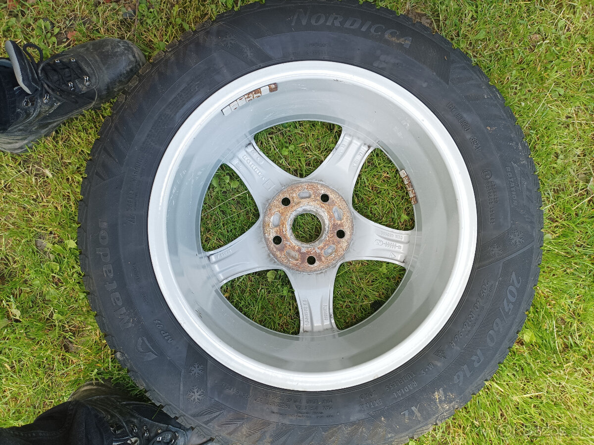Zimné pneumatiky na diskoch 205/60/16 5x112 - 9