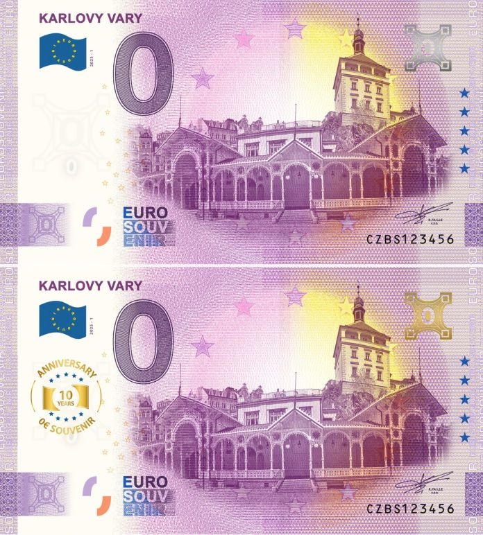 0 € / 0 euro souvenir bankovky - české - 9