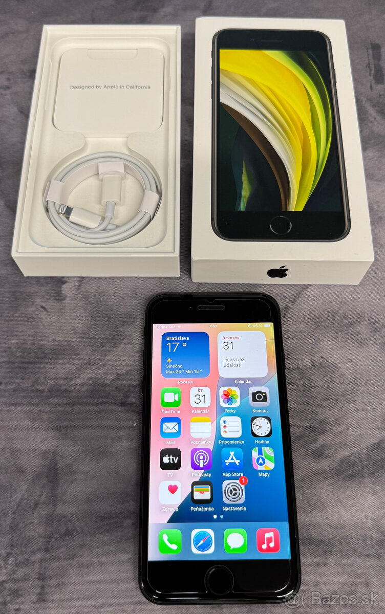 Apple iPhone SE 2020 64 GB Black / nová batéria - 9