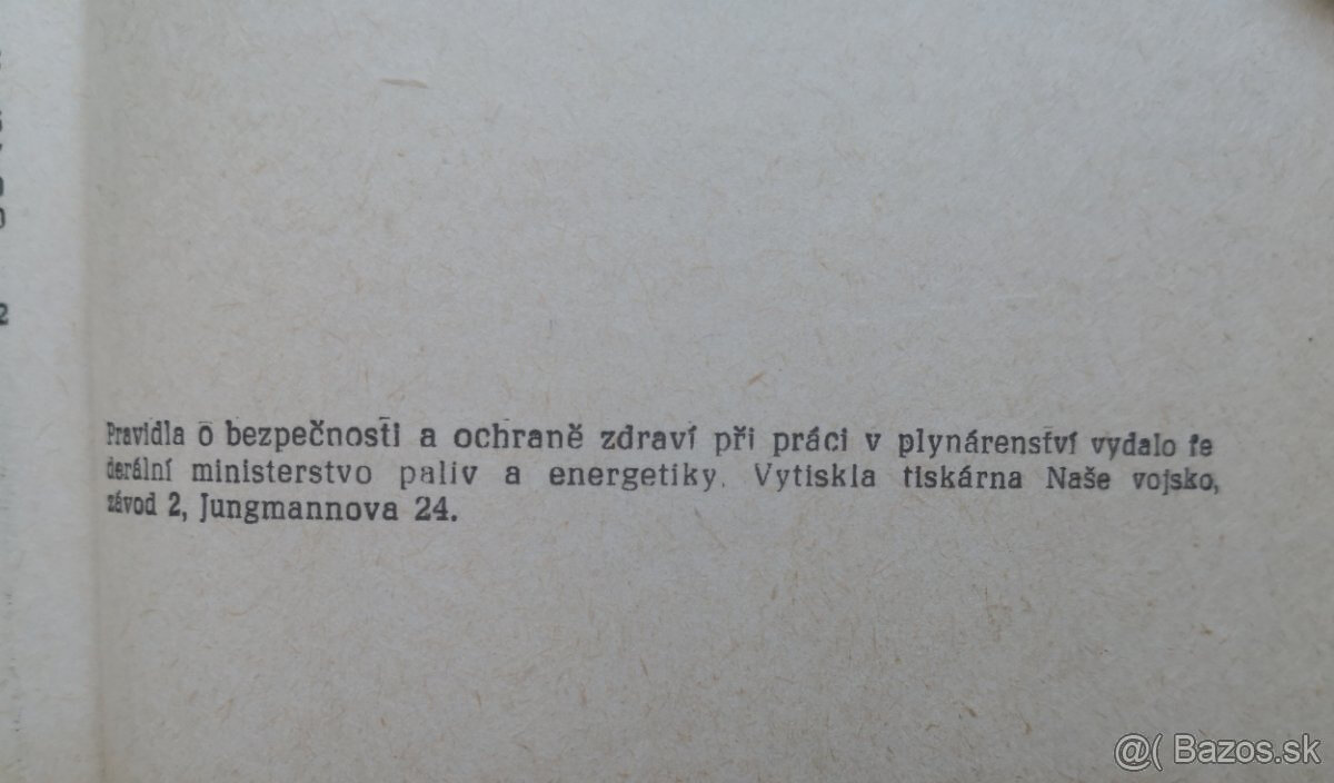Pravidla o bezpečnosti a ochraně zdraví při práci v plynáre - 9
