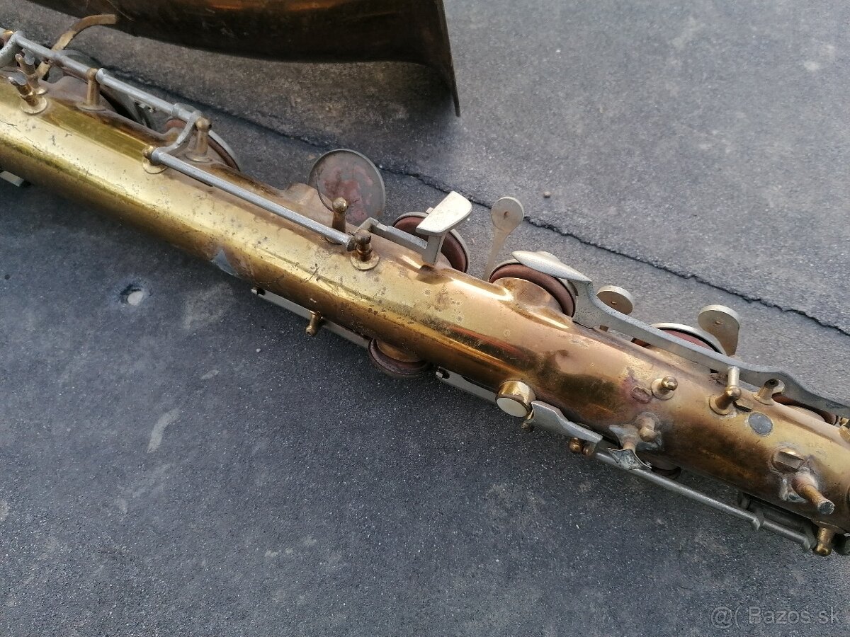 Predám starožitný saxofón Santoni Giglio Pare - 9