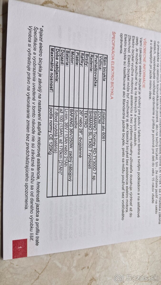 Elektrobicykel MTF - 9