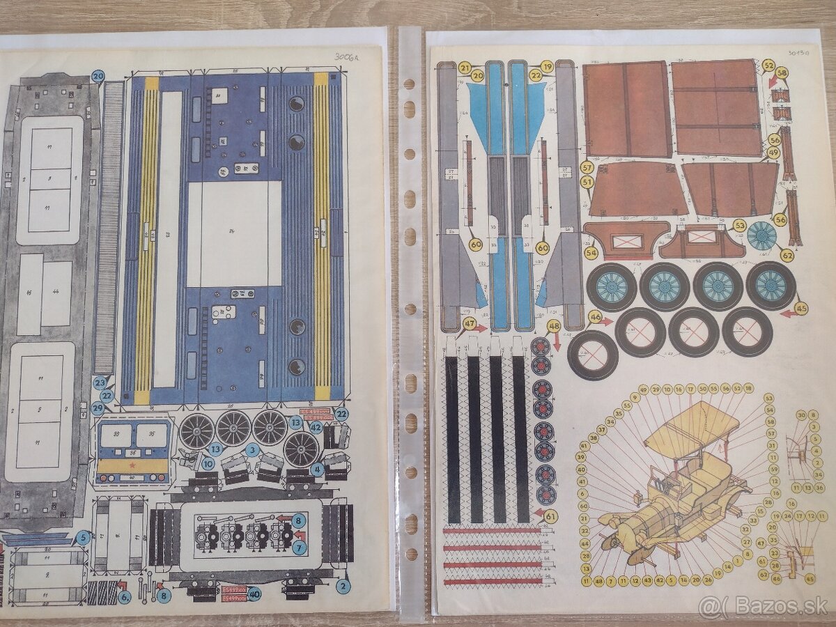 Vystrihovačky, papierové modely 1 - 9