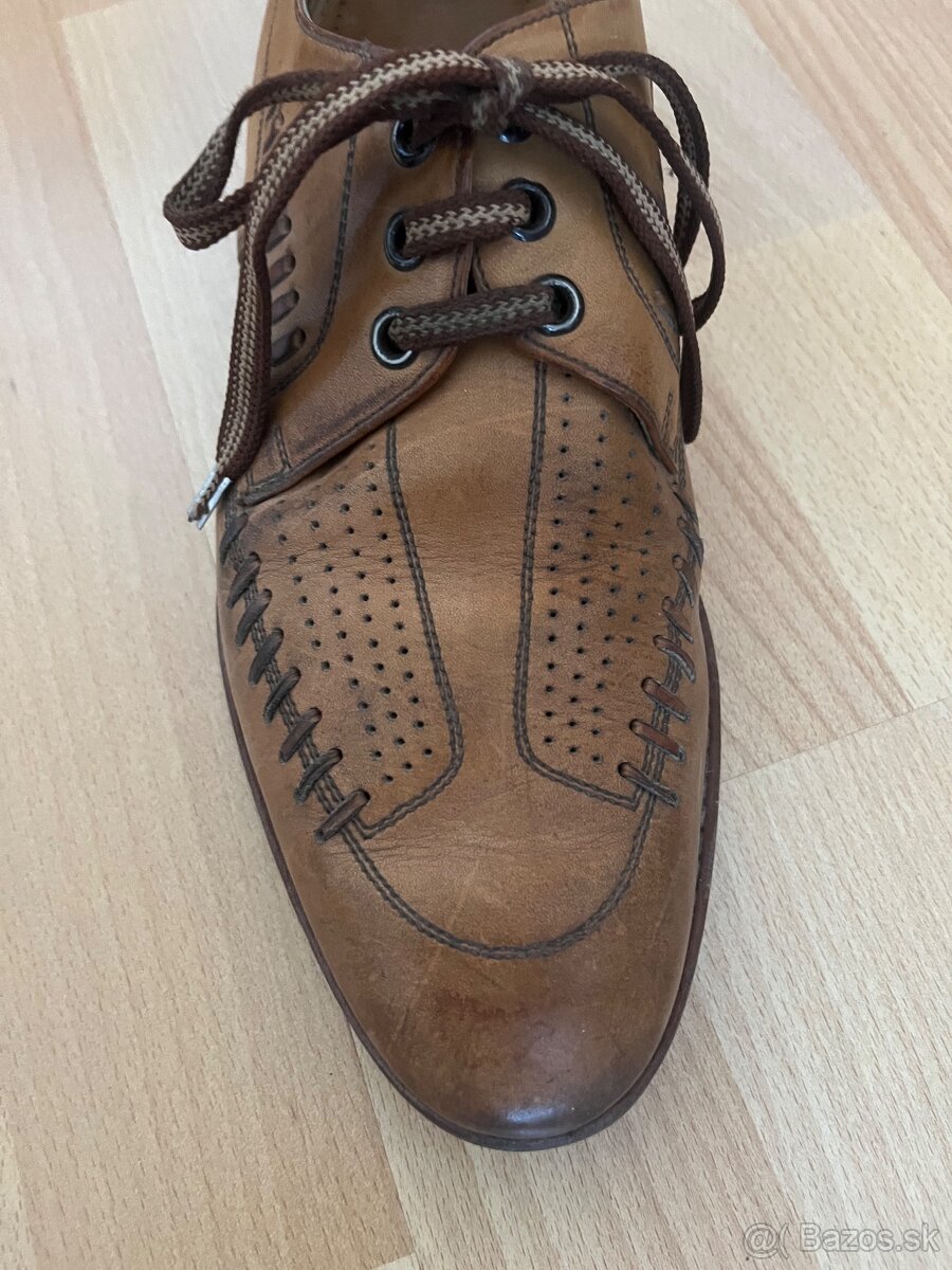 Kožené oblekové vintage vel 40 - 9