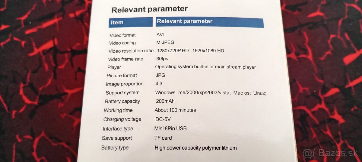 Mini DV Sport FHD kamera - 9