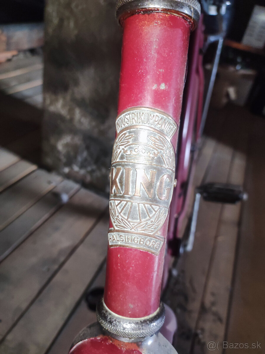 Historický starý bicykel KING 1937 - 9