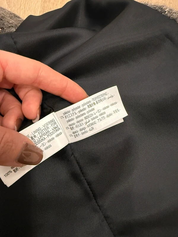 ZARA dámsky nový kabát s prímesov vlny - Manteco - 9