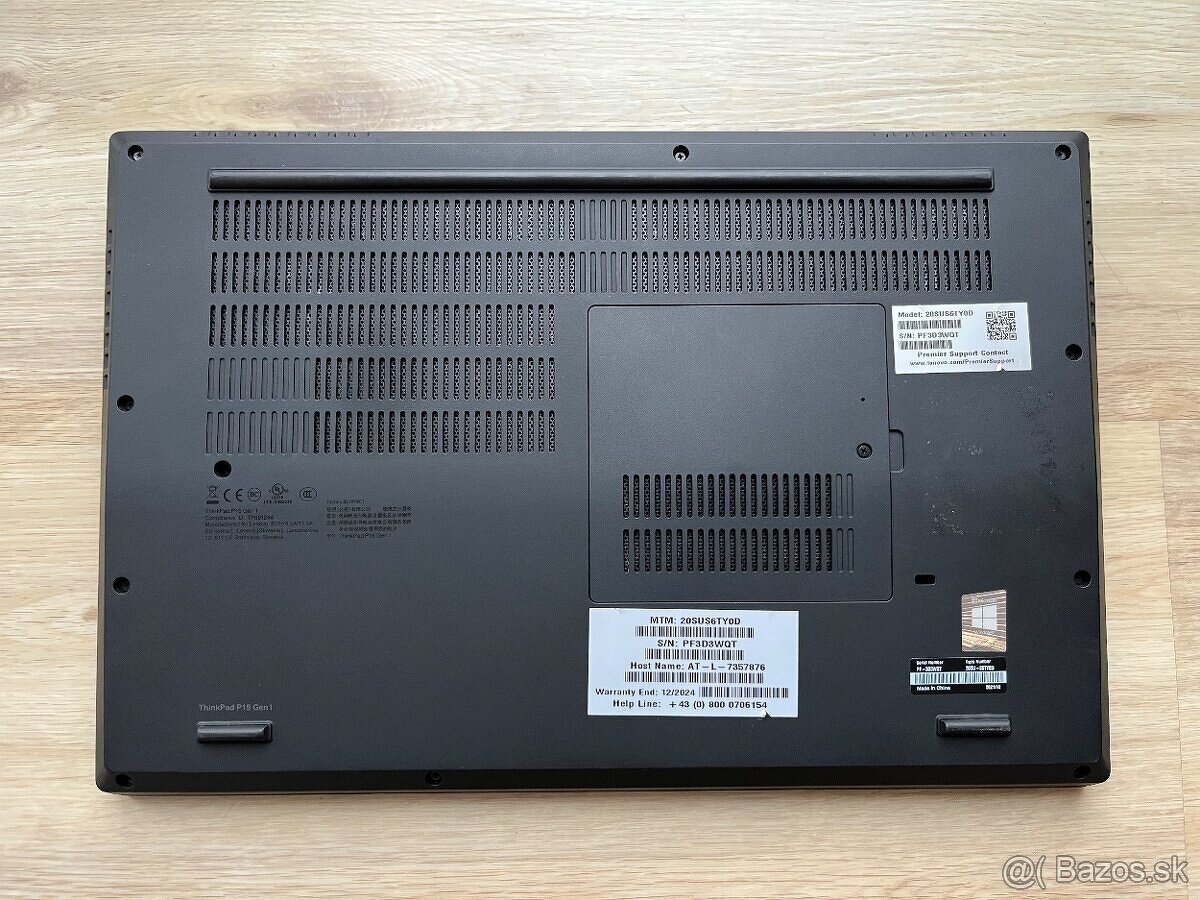 Lenovo ThinkPad P15 Gen1 15.6" i7-10850H/32GB/512/T1000-4GB - 9