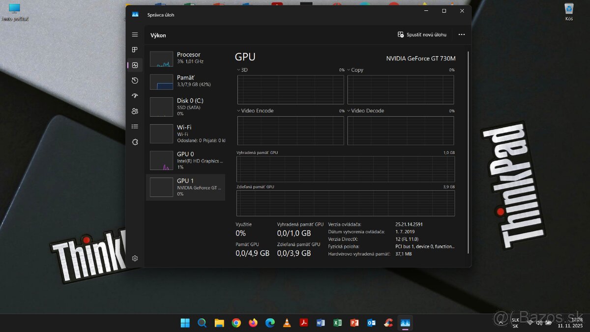 LENOVO ThinkPad T540p /i7/RAM8GB/SSD128GB/WIN11 - 9