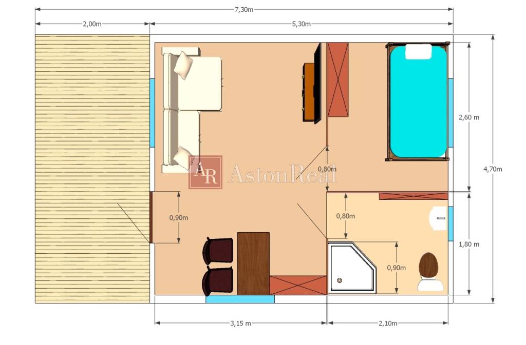 Ešte nižšia cena Drevený záhradný domček určený na ODVOZ - 9