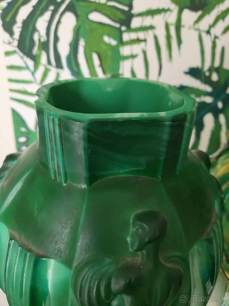 Váza malachit, krčah dúhové sklo - 9