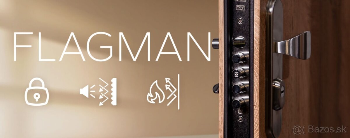 Protipoziarné bezpečnostné dvere SECUM FLAGMAN RC2 - 9