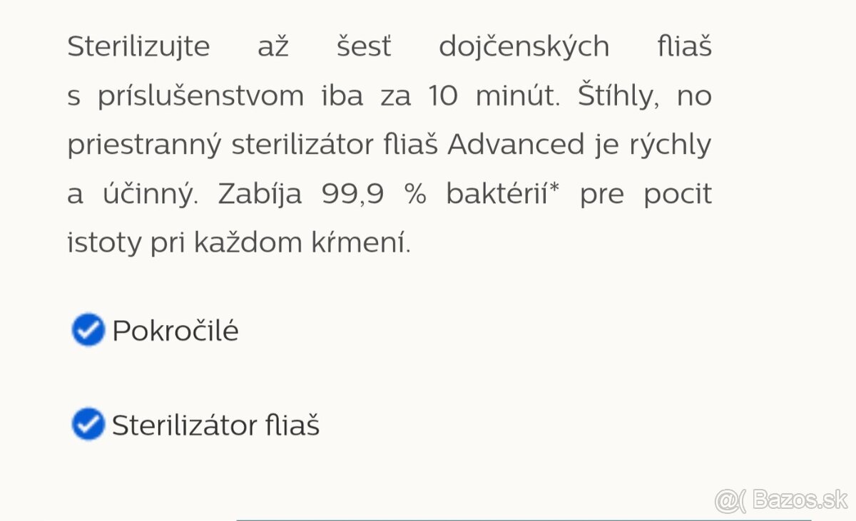 Parný sterilizátor Philips Avent - 9