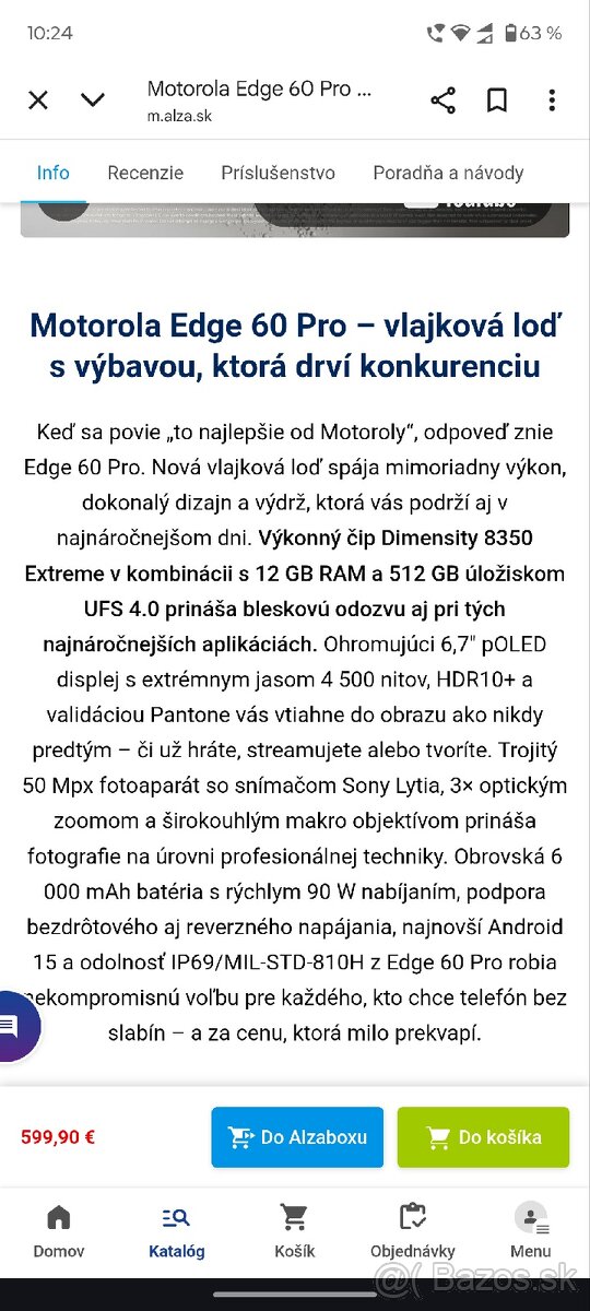 Motorola edge 60 pro 5G 12+12/512 - 9