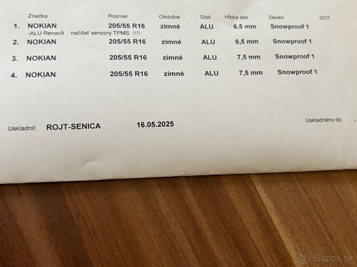 ⭐ Raptor Carbonado “16” disky, Nokian Snowproof 1 205/55 R16 - 9