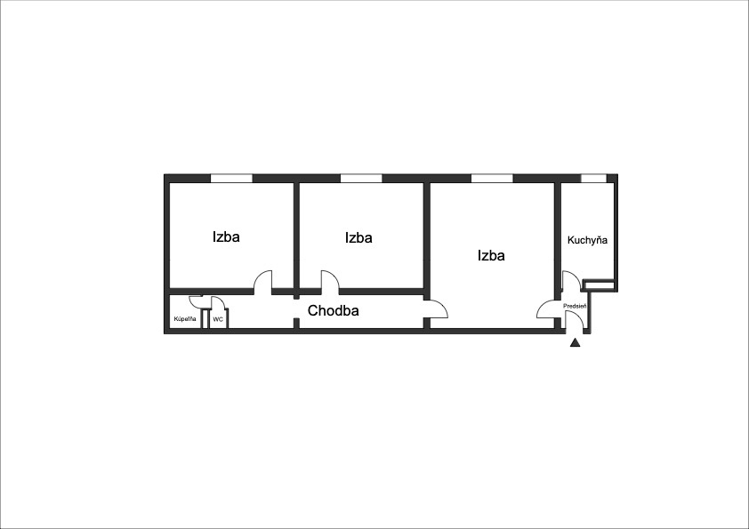 BEZBARIÉROVÝ priestranný 3 izbový byt v Ružinove. - 9