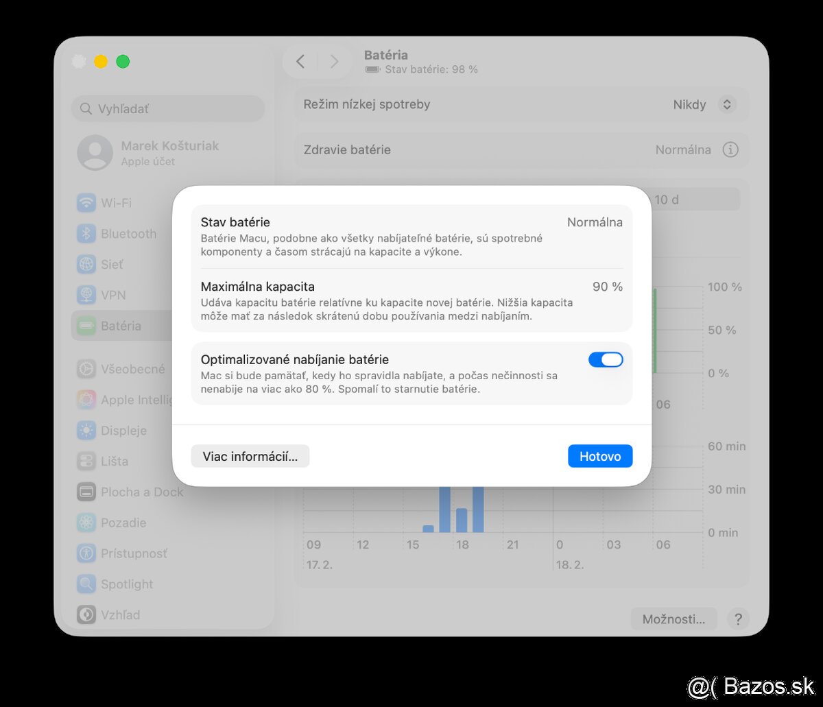 Apple MacBook Pro 13" (2020) – SK, M1, 8 GB RAM, 512 GB SSD - 9
