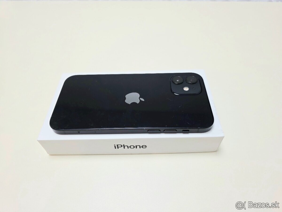 APPLE IPHONE 12 64GB BLACK,BATERKA 100% - 9
