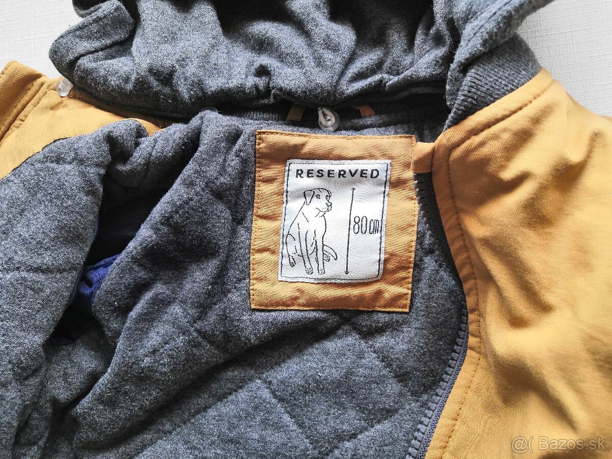 Bunda prechodná Reserved v.80 - horčicová - 9
