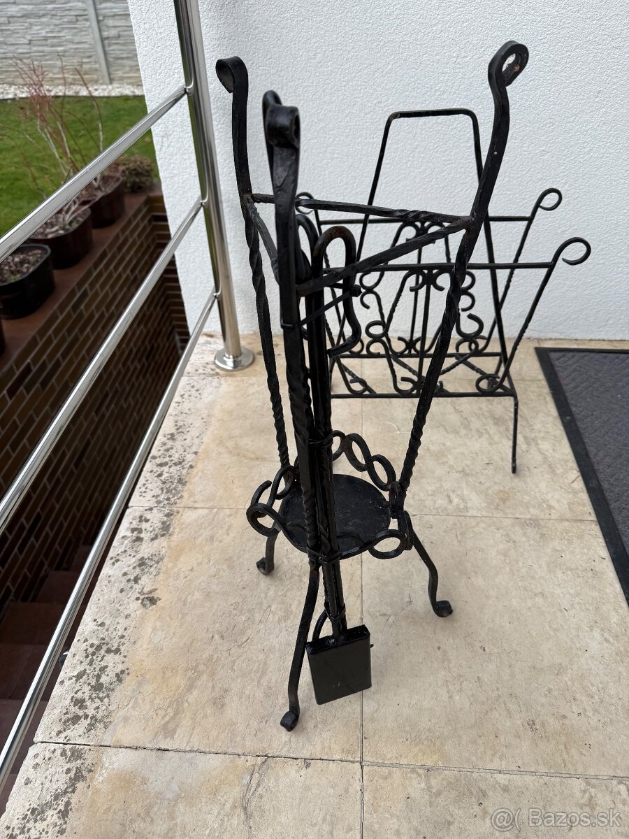 Kované náradie ku krbu - 9