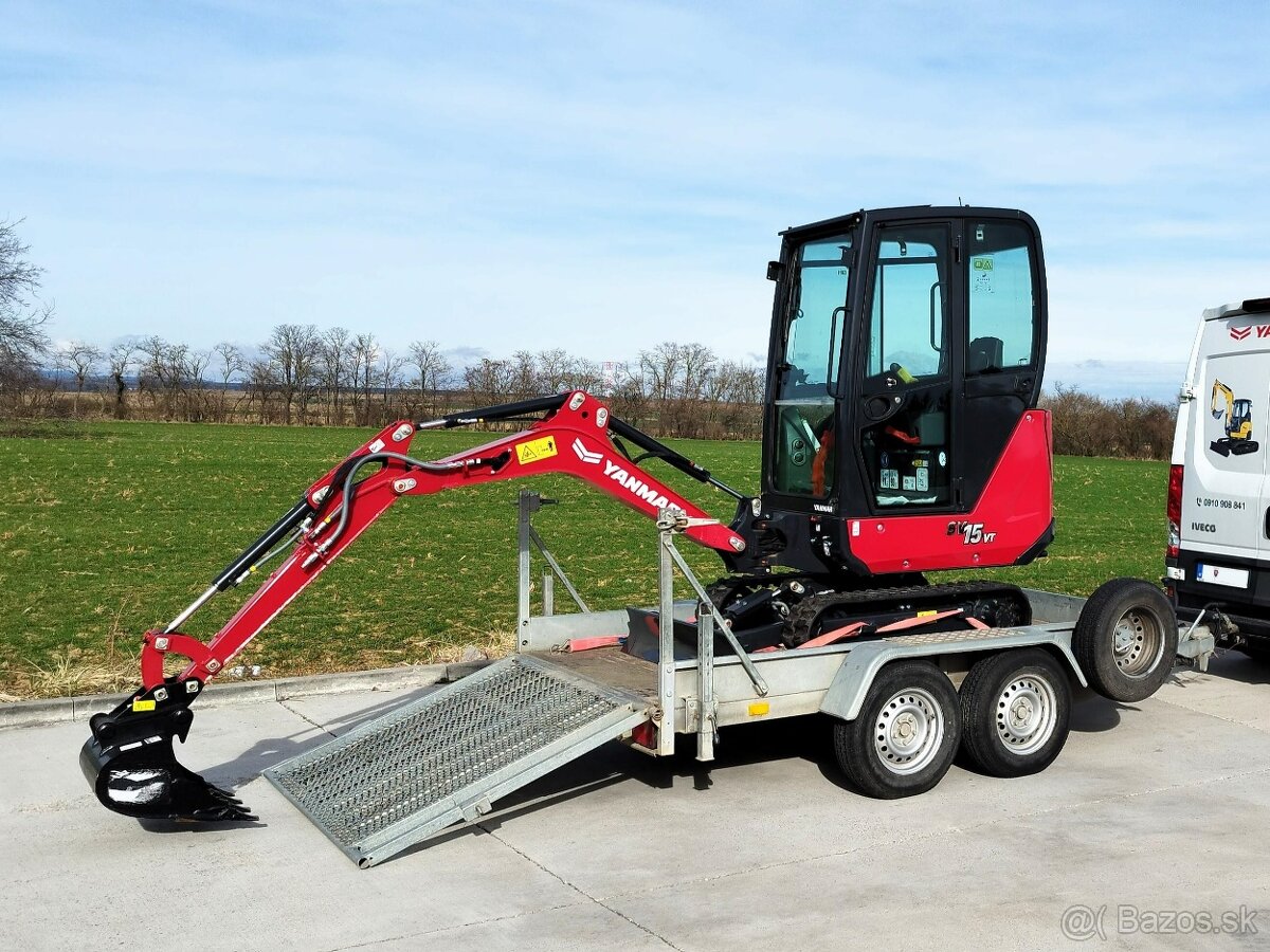 rýpadlo YANMAR SV15VT minibager ( 1,7ton ) RV2024 záruka - 9